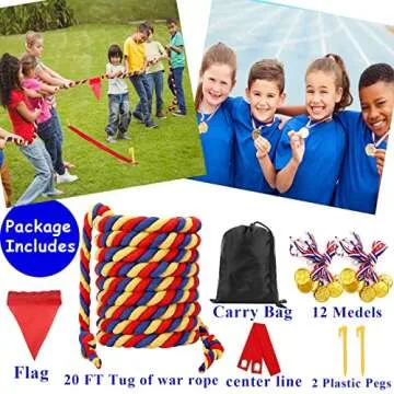 Field Day Tug of War Rope for Outdoor Family Fun