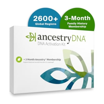 AncestryDNA Genetic Test Kit + 3-Month Ancestry World Explorer Membership: DNA Ethnicity Test, Find ...