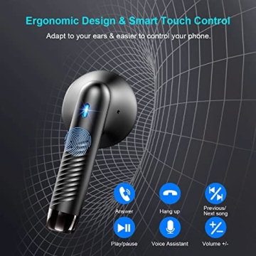Bluetooth 5.3 Wireless Earbuds with Noise Cancelling