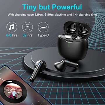 Bluetooth 5.3 Wireless Earbuds with Noise Cancelling