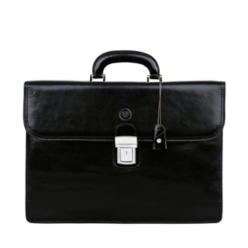 Maxwell Scott Men's Luxury Italian Leather Briefcase - Handmade and Classic for Professionals