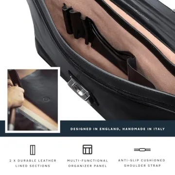 Maxwell Scott Men's Italian Leather Briefcase - Stylish & Durable
