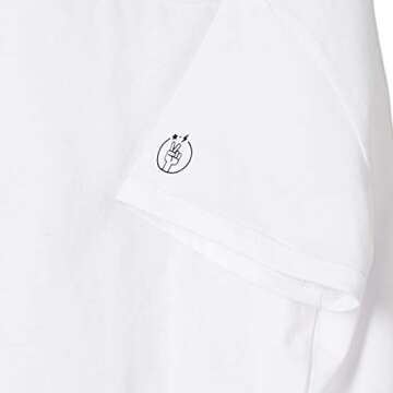 Kid Nation Kids Unisex 2 Packs Cotton Tagless Short Sleeve Crewneck T Shirts White*2(5 Years-6 Years...