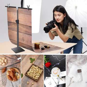 Photography Backdrops Product Photo Background: Small Size Photoshoot Paper for Food Jewelry Content...