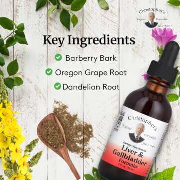 Christopher's Original Formulas Liver & Gallbladder Formula, Herbal Supplement for Detox & Digestive Support, 2 fl oz