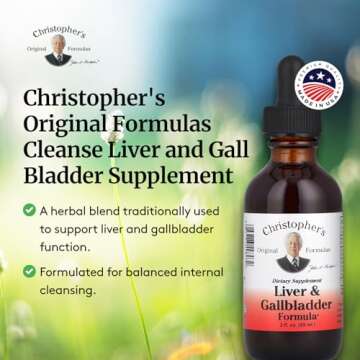 Christopher's Original Formulas Liver & Gallbladder Formula, Herbal Supplement for Detox & Digestive Support, 2 fl oz