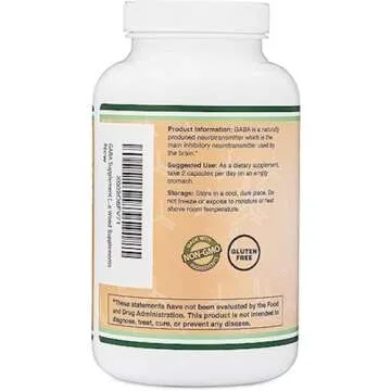 GABA Supplement for Relaxation & Sleep (300 Capsules)