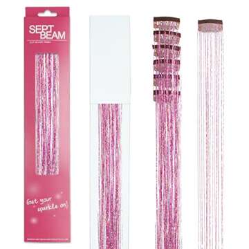 SEPTBEAM Hair Tinsel Extensions for Vibrant Style