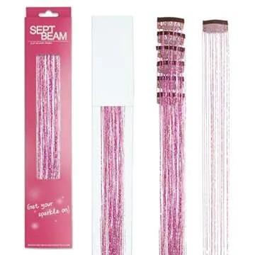 SEPTBEAM Hair Tinsel Extensions for Vibrant Style