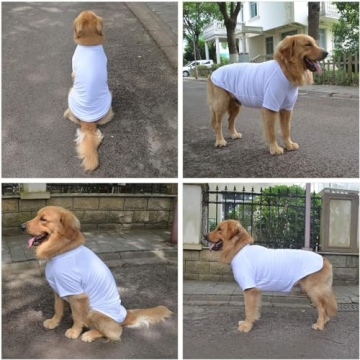 Lovelonglong Pet Clothing Soft Cotton Dog T-Shirt for All Breeds