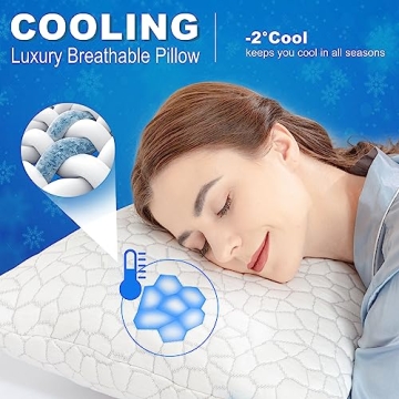 SUPA MODERN Cooling Bed Pillow Adjustable Memory Foam Comfort