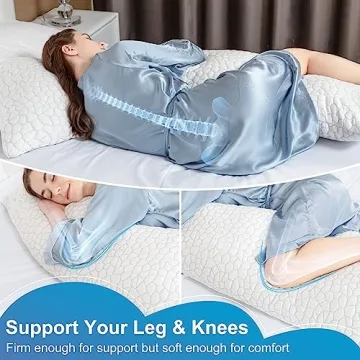 SUPA MODERN Cooling Bed Pillow Adjustable Memory Foam Comfort