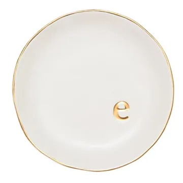 COLLECTIVE HOME - Ceramic Jewelry Tray, Decorative Trinket Dish for Rings Earrings Necklaces Bracele...