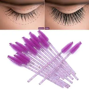 Tbestmax 1000 Disposable Colorful Mascara Wands