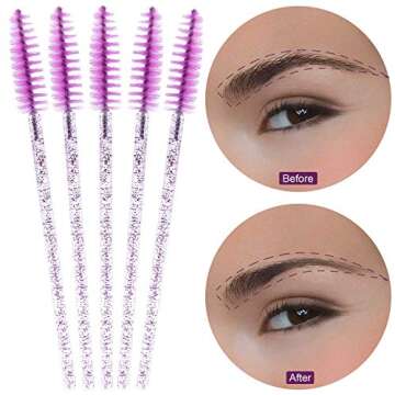 Tbestmax 1000 Disposable Colorful Mascara Wands