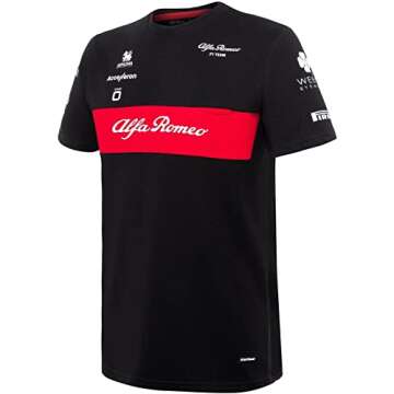 Alfa Romeo Racing F1 2023 Men's Team T-Shirt Black
