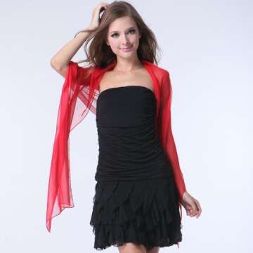 Fashionable Solid Color Chiffon Scarf - Sky Blue