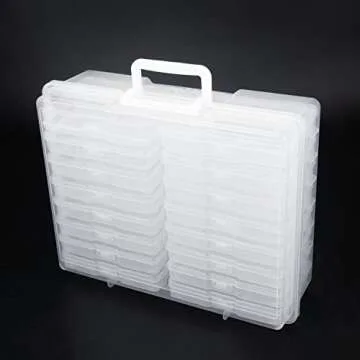 Novelinks Photo Organizer 4x6 with Handle & Cases