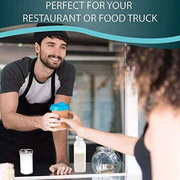 16 OZ Empty PET Plastic Juice Bottles - Pack of 10 Reusable Clear Disposable Milk Bulk Containers with Black Tamper Evident Caps Lids (10-Pack)