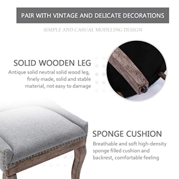 Kiztir Upholstered Dining Chairs Set of 6 for Elegant Dining