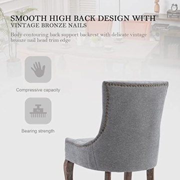 Kiztir Upholstered Dining Chairs Set of 6 for Elegant Dining