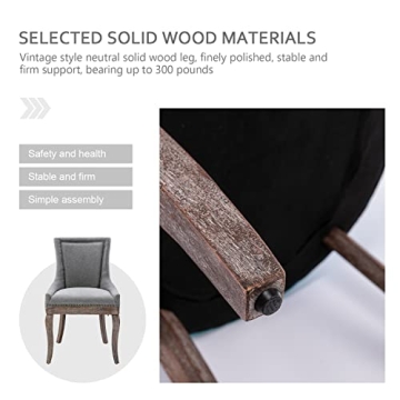 Kiztir Upholstered Dining Chairs Set of 6 for Elegant Dining