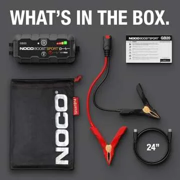 NOCO GB20 500A UltraSafe Jump Starter for 4.0L Engines