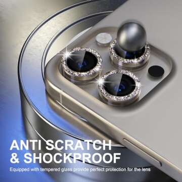 Stylish Choiche Camera Lens Protector for iPhone 15 Pro