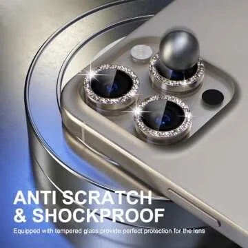 Stylish Choiche Camera Lens Protector for iPhone 15 Pro