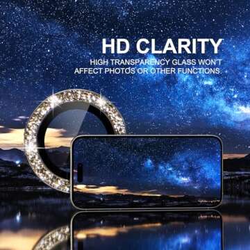 Stylish Choiche Camera Lens Protector for iPhone 15 Pro