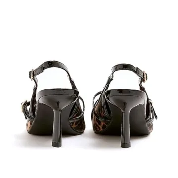 KaroNairy Stylish Leopard Print Kitten Heels for Women