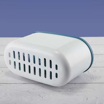 CHEOTIME Toilet Bowl Brush Holder Set, Toilet Brush Set Long Handle Soft Bristles Cleaning Brush Wall Hanging Toilet Brush Kit for Bathroom(Blue)