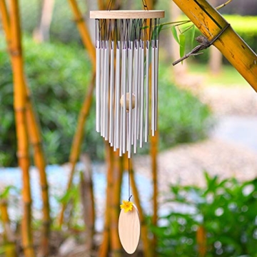 SuninYo Wind Chimes, 22 Tubes for Calm Melodies and Decor
