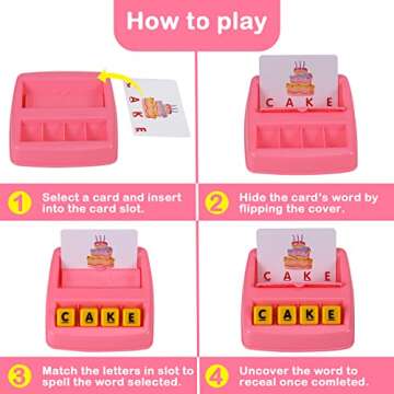 Fenikso Matching Letter Game for Kids 3-8 Years Old