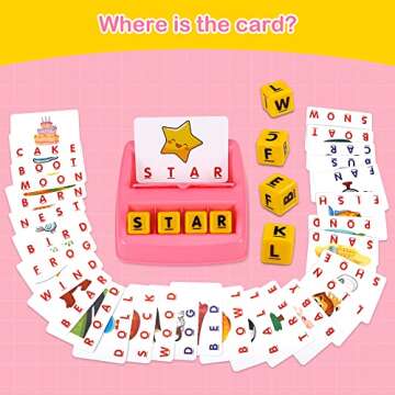 Fenikso Matching Letter Game for Kids 3-8 Years Old