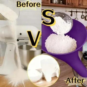 Flour Funnel for KitchenAid Mixer - No-Mess Baking Tool