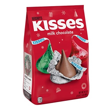 HERSHEY'S KISSES Milk Chocolate Bulk Christmas Candy