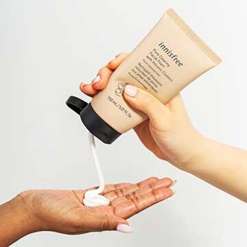 innisfree Volcanic BHA Pore Cleansing Foam with Salicylic Acid, Sulfate Free, Exfoliating Korean Cleansing Foam