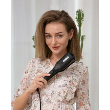 DSHOW Hair Crimper with 4 Interchangeable Plates for Women