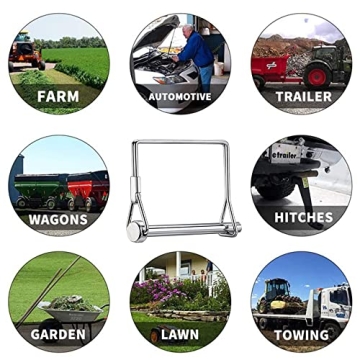 Ascebrk Heavy-Duty Trailer Coupler Pins 10 Pack