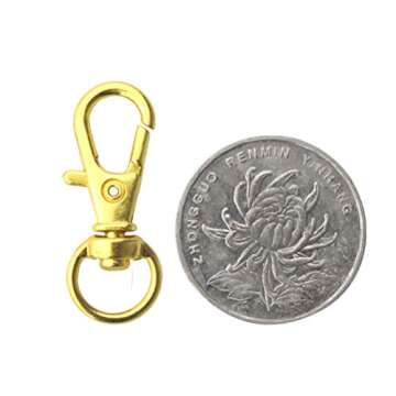 Durable Gold Metal Swivel Lanyard Snap Hook Clasp