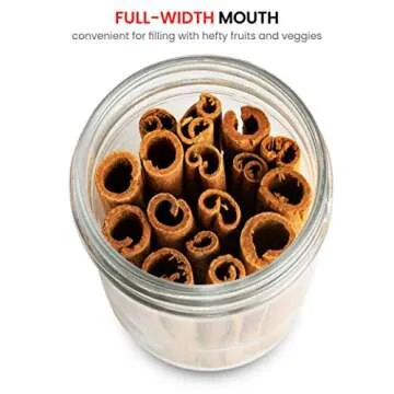 8-Ounce Glass Mason Jars with Airtight Lids for Storage