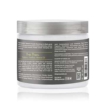 DESIGN ESSENTIALS Natural Almond & Avocado Nourishing Co-wash, White, 1 lb