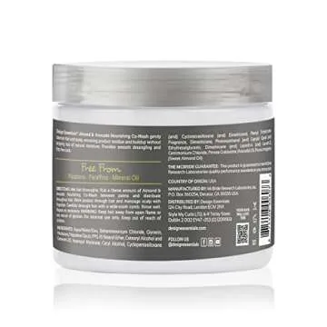 DESIGN ESSENTIALS Natural Almond & Avocado Nourishing Co-wash, White, 1 lb