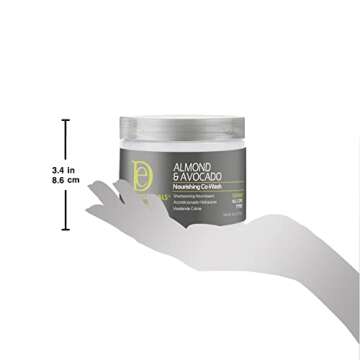 DESIGN ESSENTIALS Natural Almond & Avocado Nourishing Co-wash, White, 1 lb