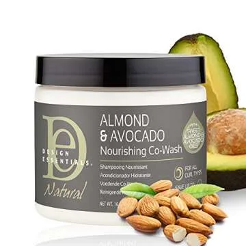 DESIGN ESSENTIALS Natural Almond & Avocado Nourishing Co-wash, White, 1 lb