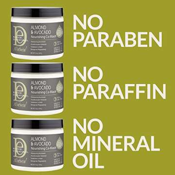 DESIGN ESSENTIALS Natural Almond & Avocado Nourishing Co-wash, White, 1 lb