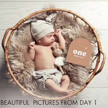 Beautiful Baby Monthly Milestone Cards - 15 Unique Keepsakes