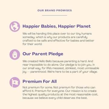 Hello Bello Concentrated Laundry Detergent, Plant Based Organic Liquid Detergent for Babies and Kids, lavender, 50 FL Oz (1 Pack) (100524)