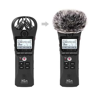 Wind Muff Windscreen Compatible with Zoom H1,Mic Windscreen Wind Cover Compatible with Zoom H1 H1n R...